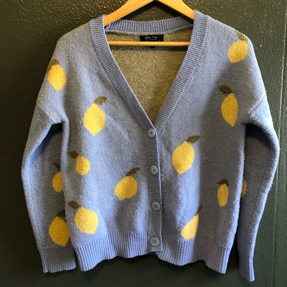 Witty Fox Lemon Sweater XS